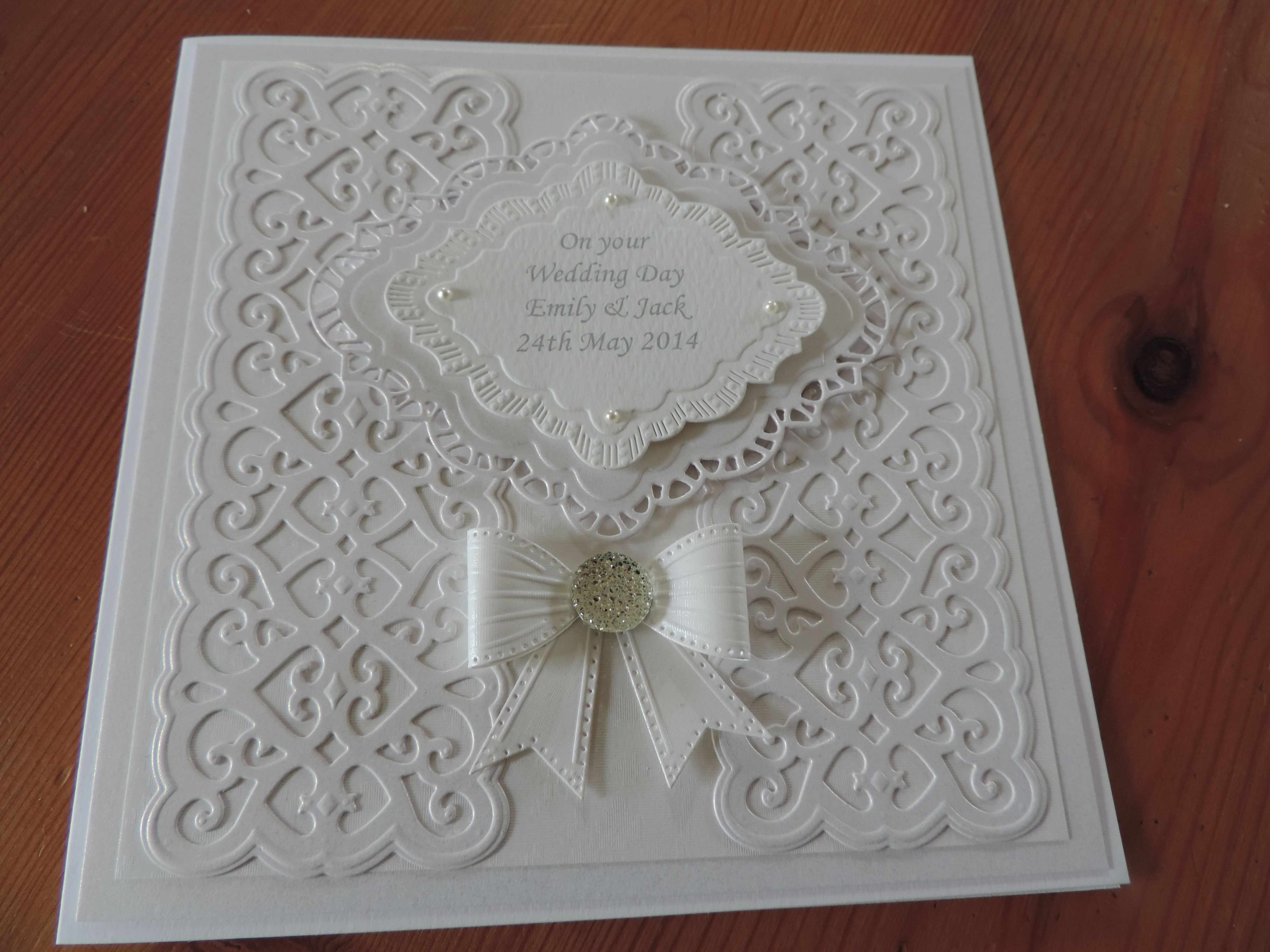 Pin by Chris Hart on Cards | Wedding cards handmade, Wedding day cards