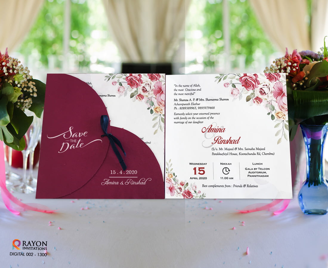 Wedding Card Design Online, Wedding Card Printers In Thrissur, Kerala